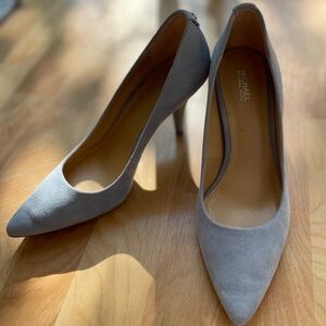 Michael Kors Baby Blue Suede Heel Size 7.5